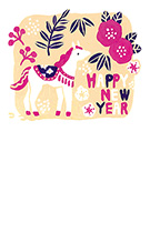 一般・ファミリー向け 縦型年賀状096