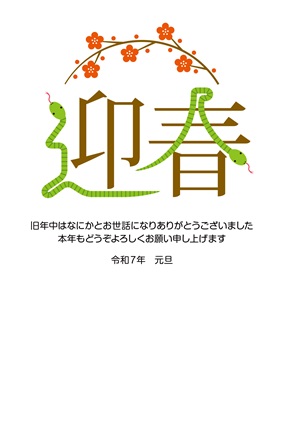 フルカラー年賀状印刷デザイン 023