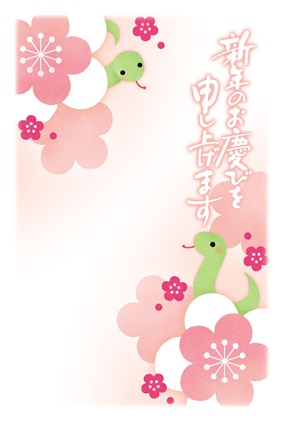 フルカラー年賀状印刷デザイン 081